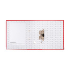 Папка-регистратор 75 мм, А4, Calligrata «Mega», бумвинил, с карманом на корешке, нижний металлический кант, красная - Фото 9