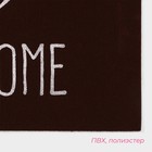 Коврик придверный Доляна My home, 50×80 см, влаговпитывающий, светящийся в темноте, цвет коричневый - Фото 2