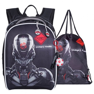 Рюкзак каркасный Across 490, 35×26×14 см, наполнение: мешок, серый, ACR23-490-5