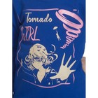 Свитшот для девочки Tornado girl, рост 104 см, цвет васильковый - Фото 6