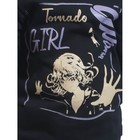 Свитшот для девочки Tornado girl, рост 104 см, цвет чёрный - Фото 9