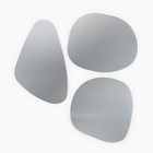 Зеркало настенное "Камни", 3 элемента, р-р 30 х 17 см, 21 х 30,5 см, 22 х 21,5 см - фото 25277664