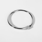Кольцо для карниза, разъёмное, d = 28/33 мм, цвет серебряный - Фото 2