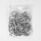 Кольцо для карниза, разъёмное, d=28/33 мм, цвет серебряный - Фото 4