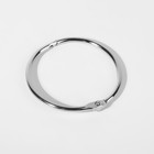 Кольцо для карниза, разъёмное, d = 35/38 мм, цвет серебряный - Фото 2