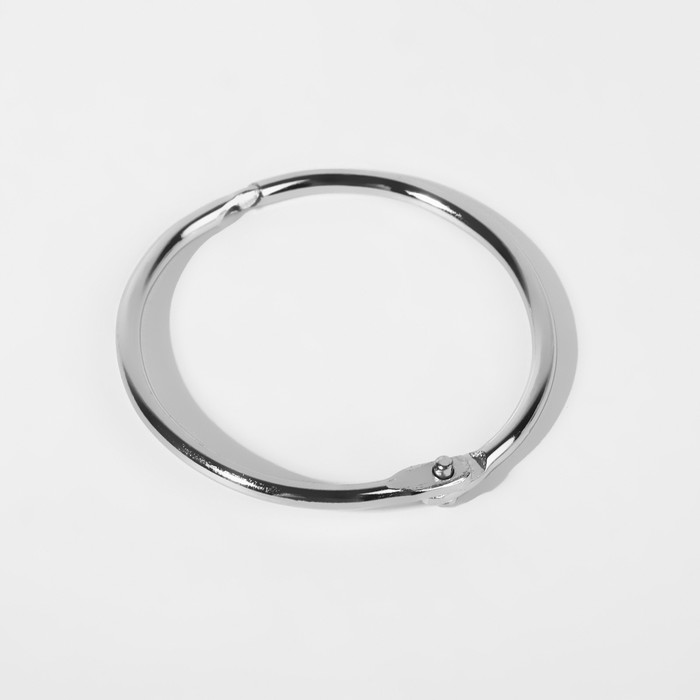 Кольцо для штор металл d35/38мм (фас 100шт цена за шт) серебряный