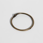 Кольцо для карниза, разъёмное, d = 35/38 мм, 10 шт., цвет бронзовый - Фото 2