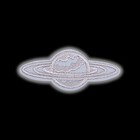 Светоотражающая термонаклейка «Сатурн», 3 × 7 см, цвет серый - Фото 3