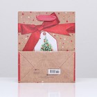 Пакет подарочный "Новогодняя ёлка" 18 х 22,3 х 10 см - Фото 4