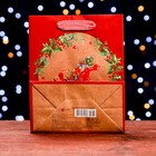 Пакет подарочный "Сани с подарками" 18 х 22,3 х 10 см - Фото 2