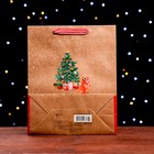 Пакет подарочный "Встречаем Новый Год" 26 х 32 х 12 см - фото 24986555