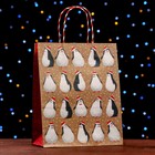 Пакет подарочный "Пингвины" 26 х 32 х 12 см - Фото 3