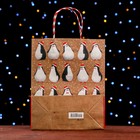 Пакет подарочный "Пингвины" 26 х 32 х 12 см - Фото 4