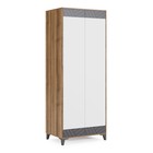 Шкаф двухдверный «Гринвич №8», 810×590×2100 мм, цвет авелано / белый / тёмно-серый - фото 109965126