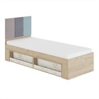 Кровать с мягким элементом «Алиса №1.1», 800×2000 мм, цвет гикори джексон / спринт - фото 109965130
