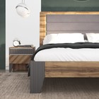 Кровать с подсветкой «Моника №1.1», 1400×2000 мм, без основания, цвет авелано / графит - Фото 2