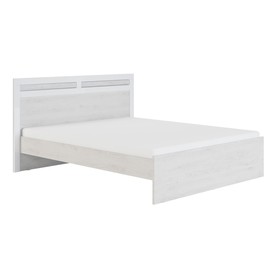 Кровать «Амели №1.4», 1600×2000 мм, без основания, цвет ясень анкор светлый/белый глянец