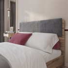 Кровать с мягким элементом «Николь №1.1», 1400×2000 мм, цвет серый/дуб альпийский - Фото 2