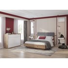 Кровать с мягким элементом «Николь №1.1», 1400×2000 мм, цвет серый/дуб альпийский - Фото 3