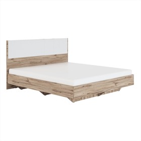 Кровать с мягким элементом «Николь №1.6», 1800×2000 мм, цвет белый/дуб альпийский