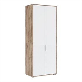 Шкаф двухдверный «Николь №6», 923×523×2320 мм, цвет дуб альпийский / белое сияние