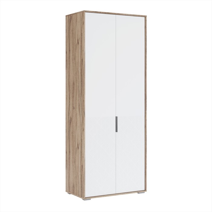 Шкаф двухдверный «Николь №6», 923×523×2320 мм, цвет дуб альпийский / белое сияние - Фото 1