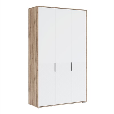 Шкаф трёхдверный «Николь №7», 1367×523×2320 мм, цвет дуб альпийский / белое сияние