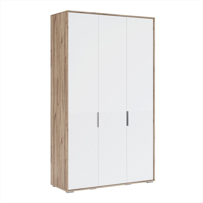 Шкаф трёхдверный «Николь №7», 1367×523×2320 мм, цвет дуб альпийский / белое сияние - Фото 1