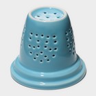 Кружка для заваривания «Нежность», 300 мл, с керамическим ситом, стекло, голубая - фото 24428063