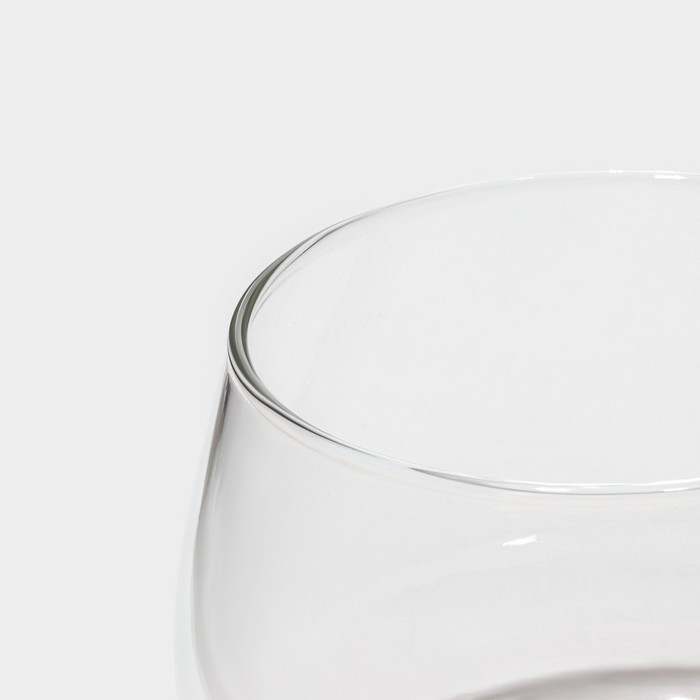 Кружка стеклянная для заваривания с керамическим ситом «Нежность», 300 мл, цвет бирюзовый - фото 115183811