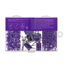 Набор мелкооф принадл Berlingo,120 предметов, фиолетовый, пласт уп - фото 22938195