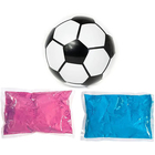 Набор для гендер пати «Футбольный мяч», с краской холи (2 цвета), 15 см - Фото 2