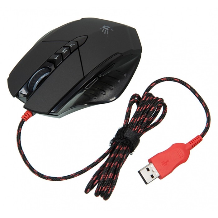 Мышь A4Tech Bloody V7 черный оптическая (3200dpi) USB3.0 (8but) - фото 51347681