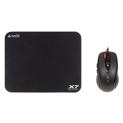 Мышь A4Tech X-7120, чёрный, оптическая, 2000 dpi, USB 2.0, 7 but