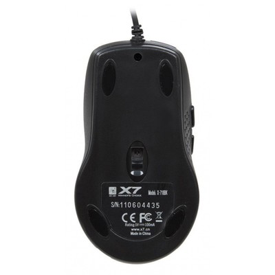 Мышь A4Tech X-718BK черный оптическая (3000dpi) USB (6but)