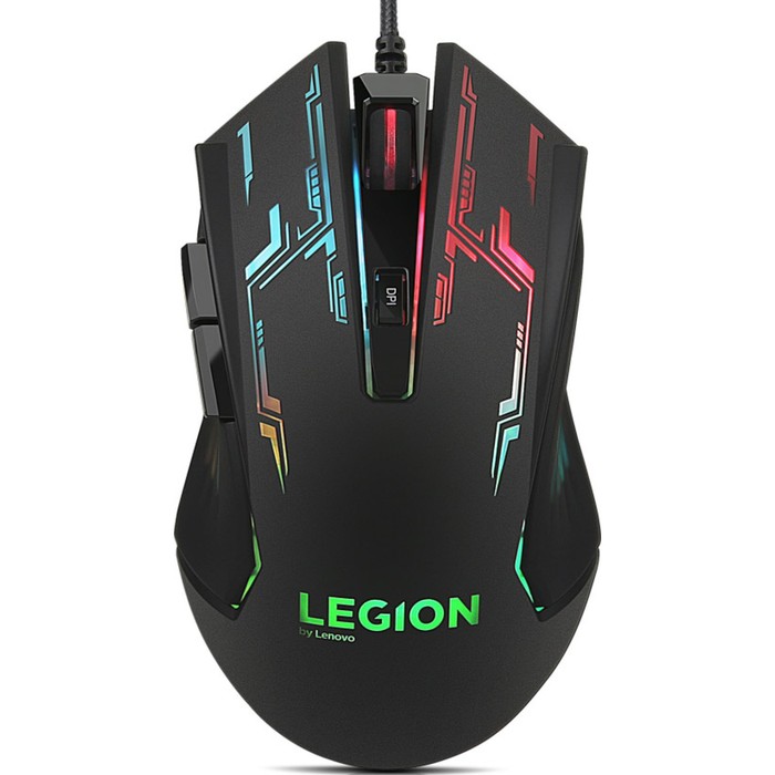 Мышь Lenovo Legion M200 RGB черный оптическая (2400dpi) USB для ноутбука (5but)