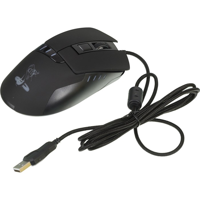 Мышь Оклик 865G Snake черный оптическая (2400dpi) USB (6but) - фото 51347984