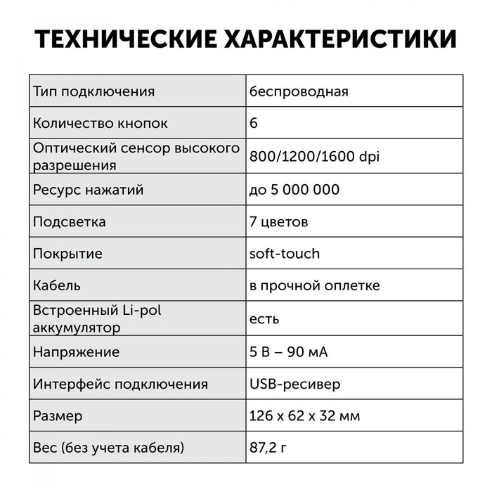 Мышь Оклик 995G SWAT черный оптическая (3200dpi) USB (6but) - фото 51501684