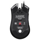 Мышь SunWind SW-M705G черный оптическая (3600dpi) USB для ноутбука (6but) - Фото 5