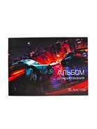 Альбом для рисования Calligrata «Скорость» А4, 16 листов на скрепке, обложка мелованная бумага 120 г/м², внутренний блок офсет 100 г/м² - Фото 2