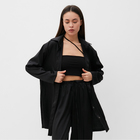 Костюм женский (рубашка и брюки) MIST Summer time р. 52-54, черный - Фото 2