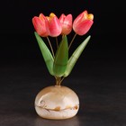 Сувенир "Ваза Тюльпан", 5 цветков, селенит, малая, селенит - Фото 2