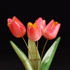 Сувенир "Ваза Тюльпан", 5 цветков, селенит, малая, селенит - Фото 4