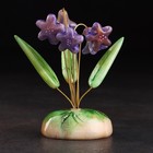 Сувенир "Цветы Колокольчики", 5 цветков, фиолетовые, селенит - фото 320063385