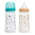 Бутылочка для кормления с широким горлом и силиконовой соской молочной, 360 мл, 0+ - Фото 5