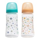 Бутылочка для кормления с широким горлом и силиконовой соской молочной, 360 мл, 0+ - Фото 6