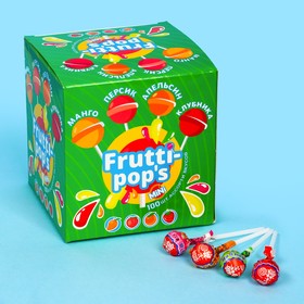 Карамель леденцовая Frutti-pop's фруктовый микс, 3,5 г