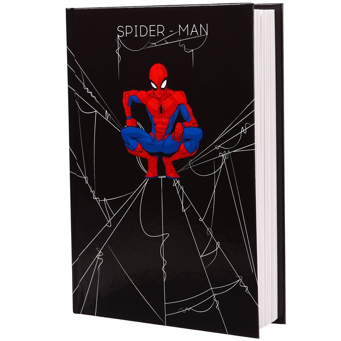 Ежедневник А5, 160 листов "Spider-man", Человек-паук - Фото 1