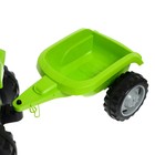 Трактор на педалях, с прицепом, цвет зелёный - фото 7347890