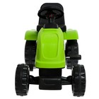 Трактор на педалях, с прицепом, цвет зелёный - фото 7347884